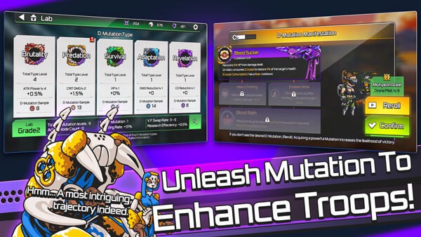 Truy cập vào nhiều loại vũ khí, tháp pháo và bẫy tiên tiến