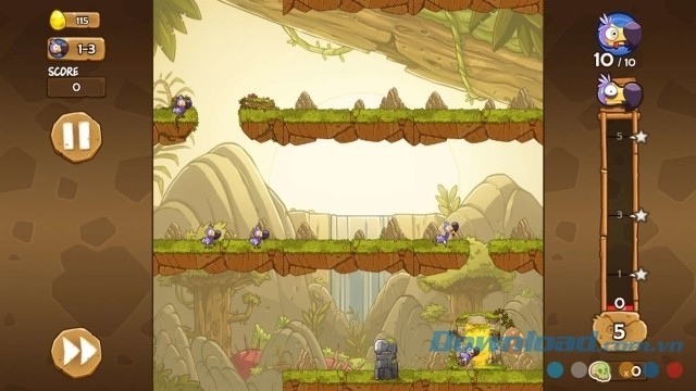 Dẫn dắt các con chim dodo trong game chiến thuật miễn phí cho máy tính Magic Dodos