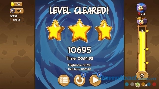 Nỗ lực hoàn thành các màn chơi của game chiến thuật miễn phí Magic Dodos trong thời gian ngắn nhất