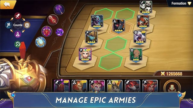 Lập chiến thuật chiến đấu, hình thành tổ đội và quản lý đội quân hùng mạnh