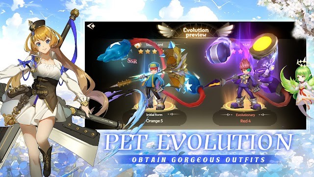 Tiến hóa pet và nhận được trang phục ấn tượng cho chúng