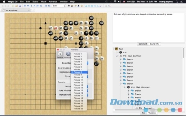 Magic Go cho Mac giúp bạn phân tích nước cờ sau mỗi lần chơi