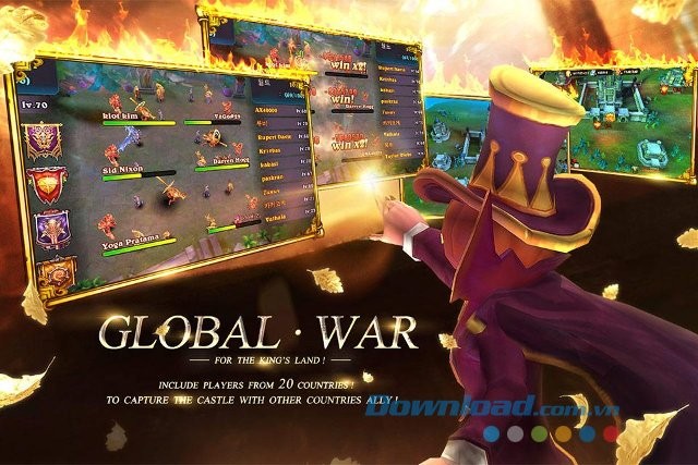 Tham gia cuộc chiến toàn cầu với các đối thủ trên thế giới