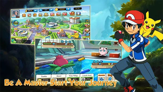 Nhập vai huấn luyện viên và bắt đầu cuộc phiêu lưu săn lùng Pokemon thú vị