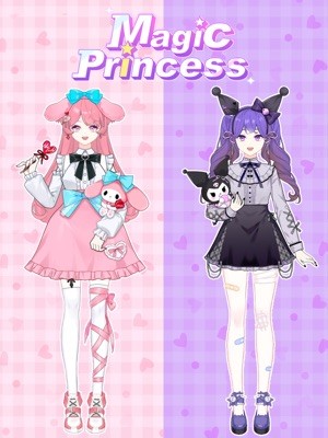 Magic Princess Dress Up Games cho bạn tạo ra các nàng búp bê có phong cách khác nhau
