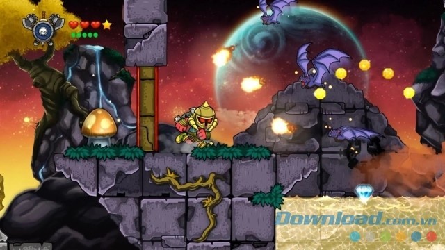 Đấu boss khó nhằn ở cuối mỗi nhiệm vụ