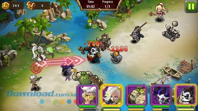 Giao diện game Magic Rush: Heroes
