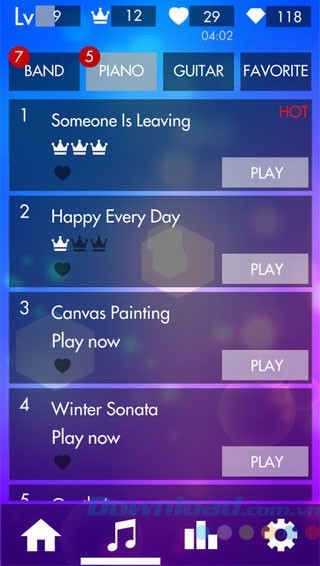 Danh sách bài hát mới