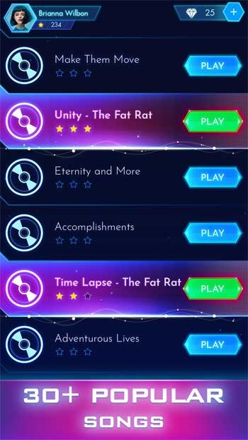 Thu thập đá quý để mở khóa bài hát và skin bóng mới trong Magic Twist