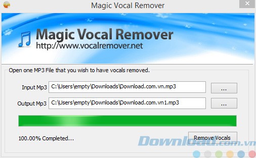 Hoàn tất tách lời