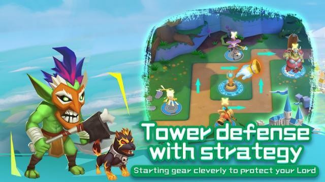 Chiến đấu chiến lược để bảo vệ tháp trong game Magic War TD