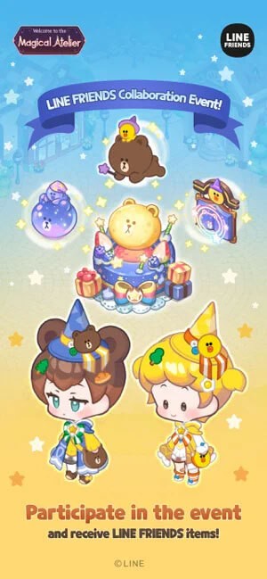 Magical Atelier đang tổ chức sự kiện Line Friends thú vị