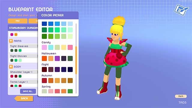 Mỗi bộ trang phục bạn tạo ra sẽ cung cấp cho bạn những khả năng khác nhau