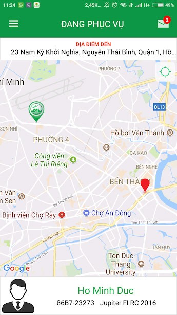 Đang phục vụ