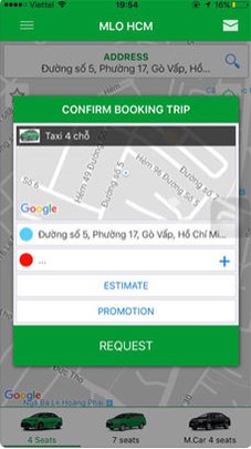 Đặt xe xe Taxi Mai Linh