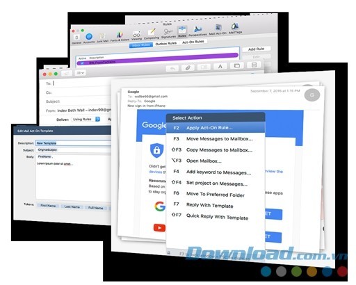 Plug-ing quản lý hàng loạt thư điện tử hiệu quả Mail Act-On cho Mac