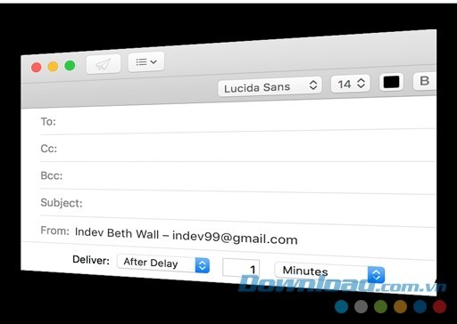 Lên lịch gửi email với Mail Act-On cho Mac