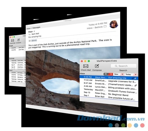 Mail Perspectives cho Mac tăng tốc độ kiểm tra hòm thư điện tử