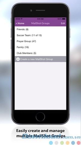 Tạo và quản lý nhóm liên lạc