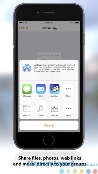 Chia sẻ file đính kèm