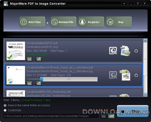 Majorware PDF to Image Converter