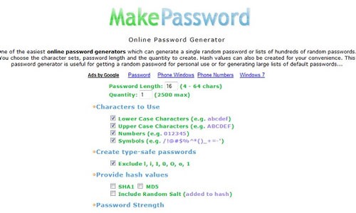 Make Password