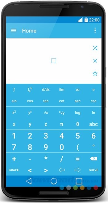 Giao diện ứng dụng MalMath
