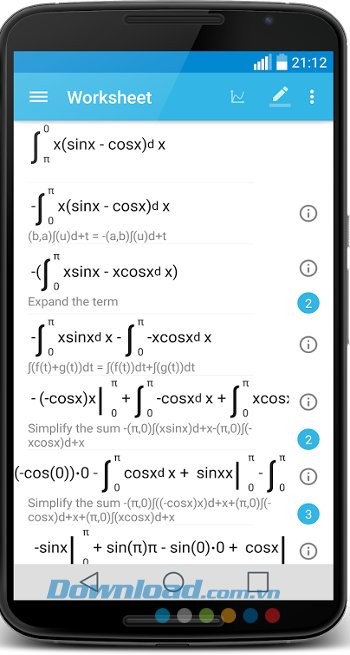 MalMath cung cấp từng bước giải cụ thể