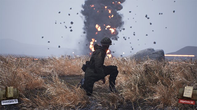 Lối chơi của Malvinas: La Ultima Carta pha trộn giữa phiêu lưu hành động lén lút và sinh tồn