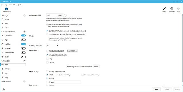 Thiết lập host sau vài cú click chuột với MAMP