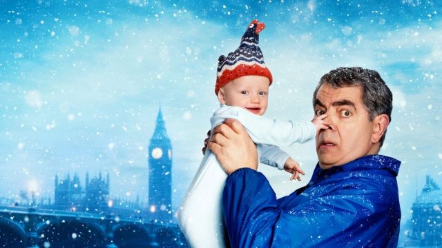 Poster phim hài Cuộc chiến với bé bi - Man vs. Baby của Mr. Bean