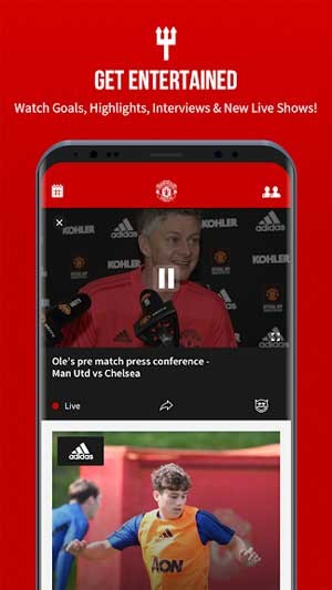 Xem video highlight, phỏng vấn, các show trực tiếp,...