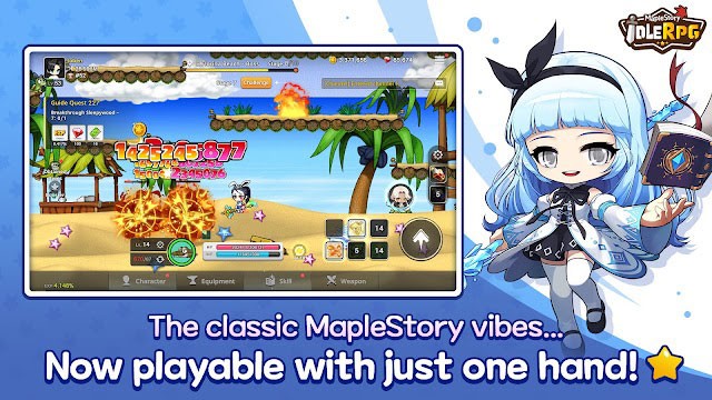 Tận hưởng trải nghiệm chơi đậm đà bản sắc MapleStory trong game MapleStory: Idle RPG