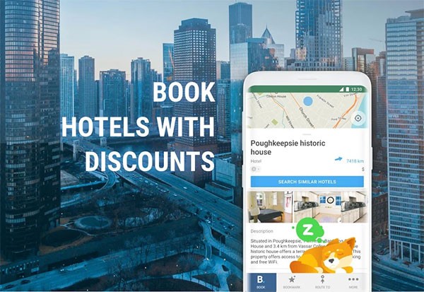 Đặt khách sạn trên Booking.com trực tiếp từ MAPS.ME app
