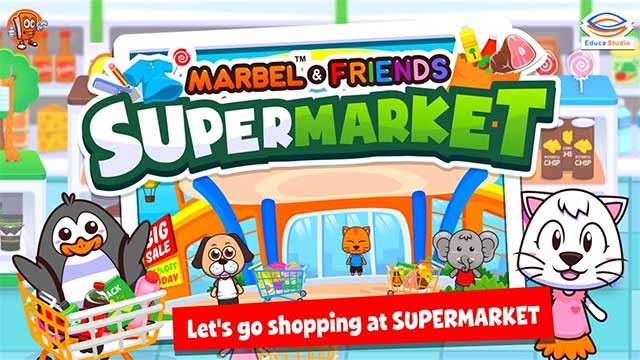 Game mô phỏng bé đi siêu thị - Marbel Supermarket