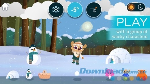 Tương tác với các nhân vật vui nhộn