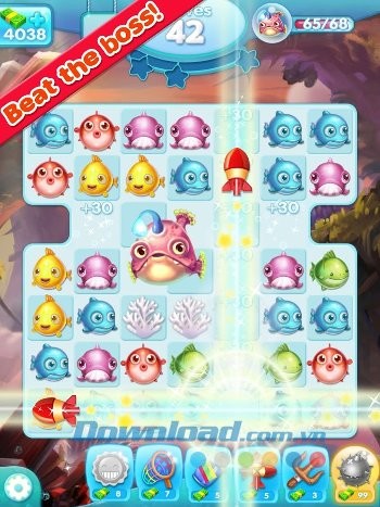 Diệt boss trong game Marine Adventure