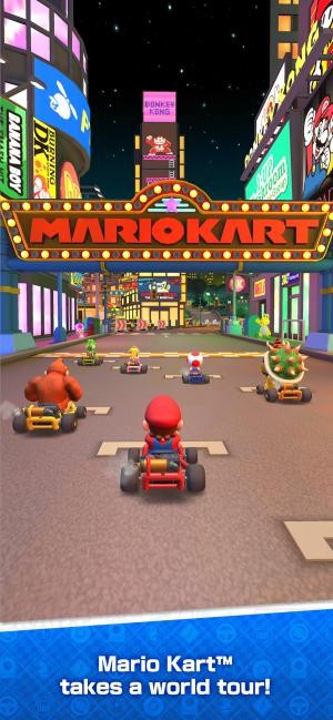 Đua xe cùng Mario và bạn bè của anh ấy qua nhiều thành phố trên thế giới trong game Mario Kart Tour