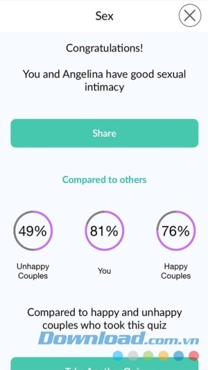 Marriage Material cho iOS đánh giá độ hòa hợp