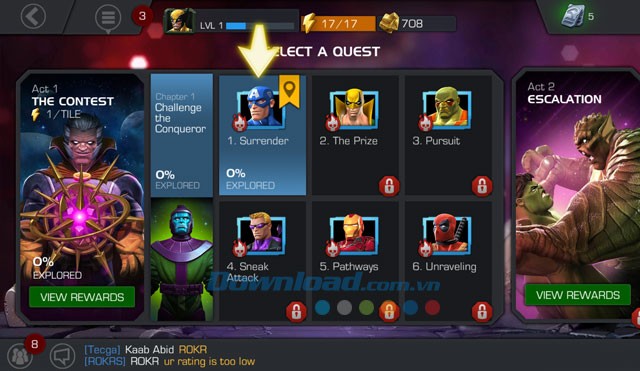 MARVEL Contest of Champions cho Android