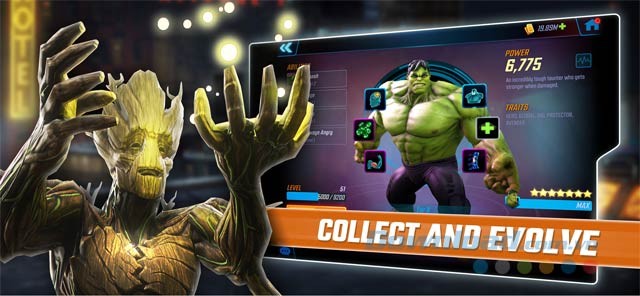 Thu thập hàng loạt anh hùng và nâng cấp để tăng cường sức mạnh