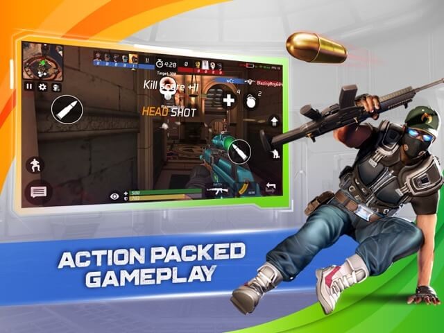 MaskGun cho bạn tham gia vào các trận chiến bắn súng đầy hành động