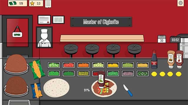 Master of Cigkofte là game nấu ăn có lối chơi giống Shawarma Legend