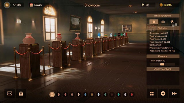 Trưng bày đồ gốm và thu hút khách du lịch ghé thăm