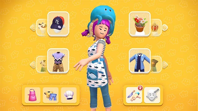 Tùy chỉnh đầu bếp với quần áo, phụ kiện và hơn thế trong MasterChef: Culinary Showdown