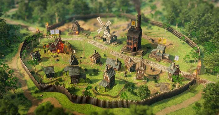 Masters of Albion là game chiến thuật xây dựng và bảo vệ thị trấn