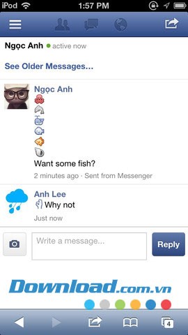 Mặt cười Facebook for iOS