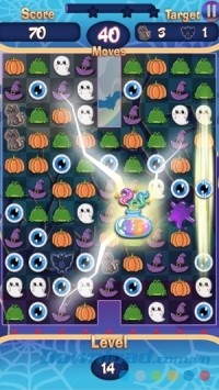 Game giải đố Match 3 - Spooky Hotel Pro cho Android