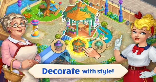 Matchland for Android là game mô phỏng xây dựng công viên tuyệt đẹp