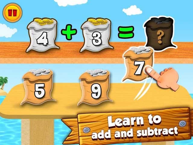 Học các phép cộng trừ thông qua nhiều mini game vui nhộn của Math Land